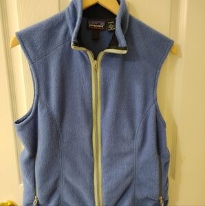 Patagonia Soft Blue Sleeveless Fleece Vest Size Large